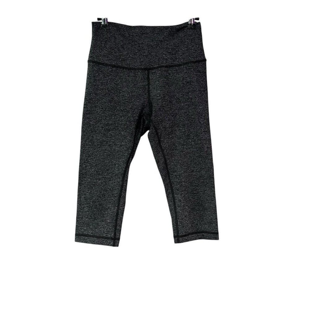 Lululemon Wunder Under Hi Rise 1/2 Tight Capri Leggings Heathered Gray Size 8